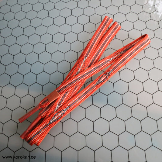 orange - blaugrau Obijime, Seide