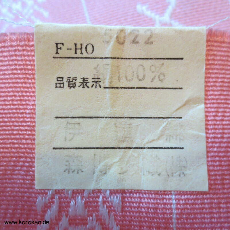 Datejime Kimono Bindeband - rosa Hakata Seidenrips