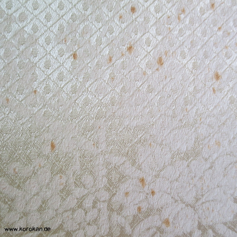 Blumenkarren mit Golddruck Kimono Seide