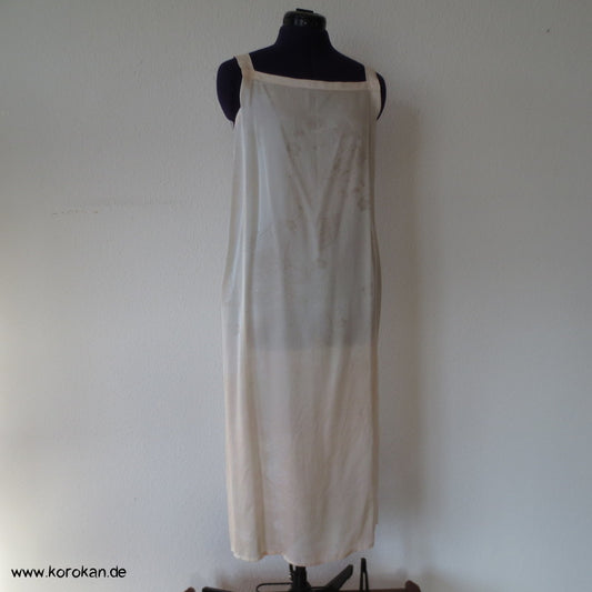 Juban Fächer Seide Unterkleid, halbtransparent