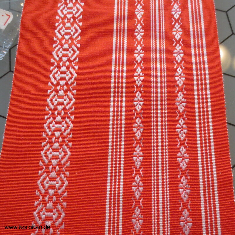 Datejime Kimono Bindeband - Hakata Seidenrips orange