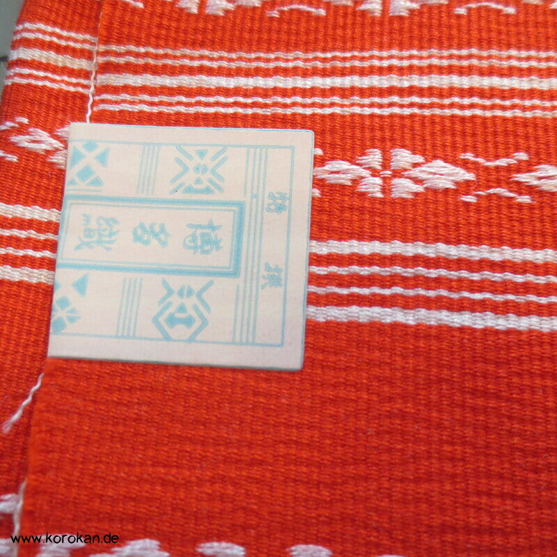 Datejime Kimono Bindeband - Hakata Seidenrips orange