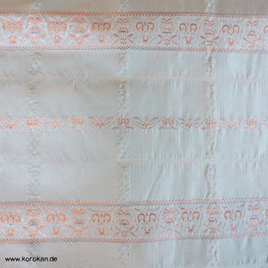 jadegrün, gemustertes Überkaro Nagoya Obi Kimonogürtel