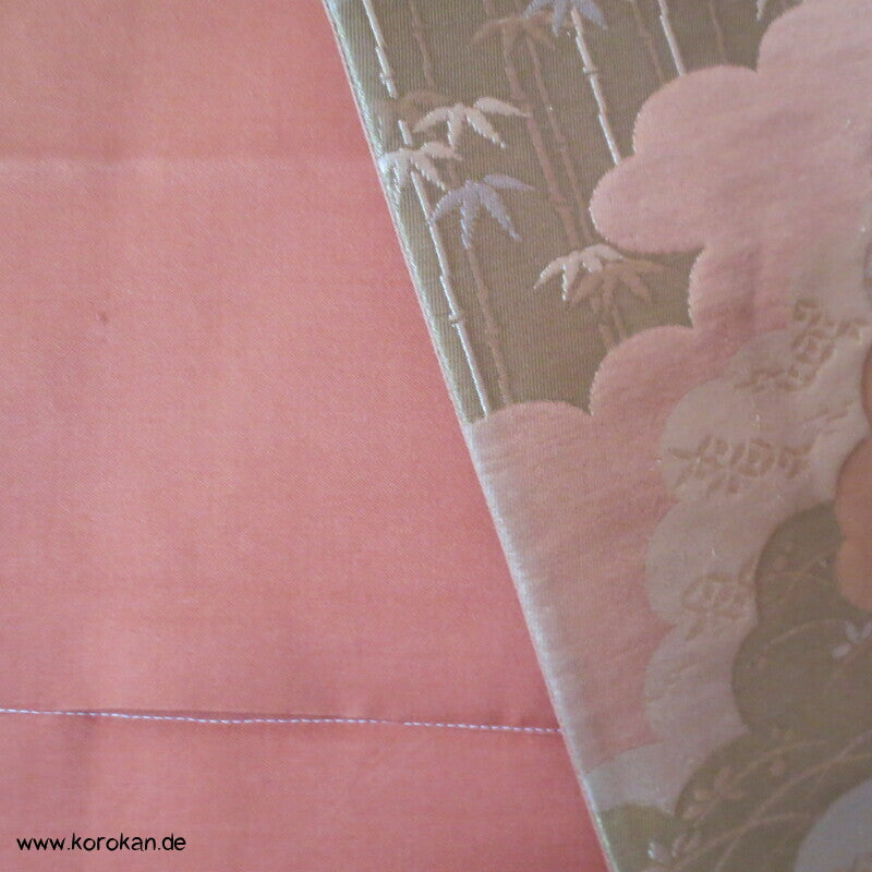 Upcycling Seidenbrokat Vorhangschal aus Fukuro Obi