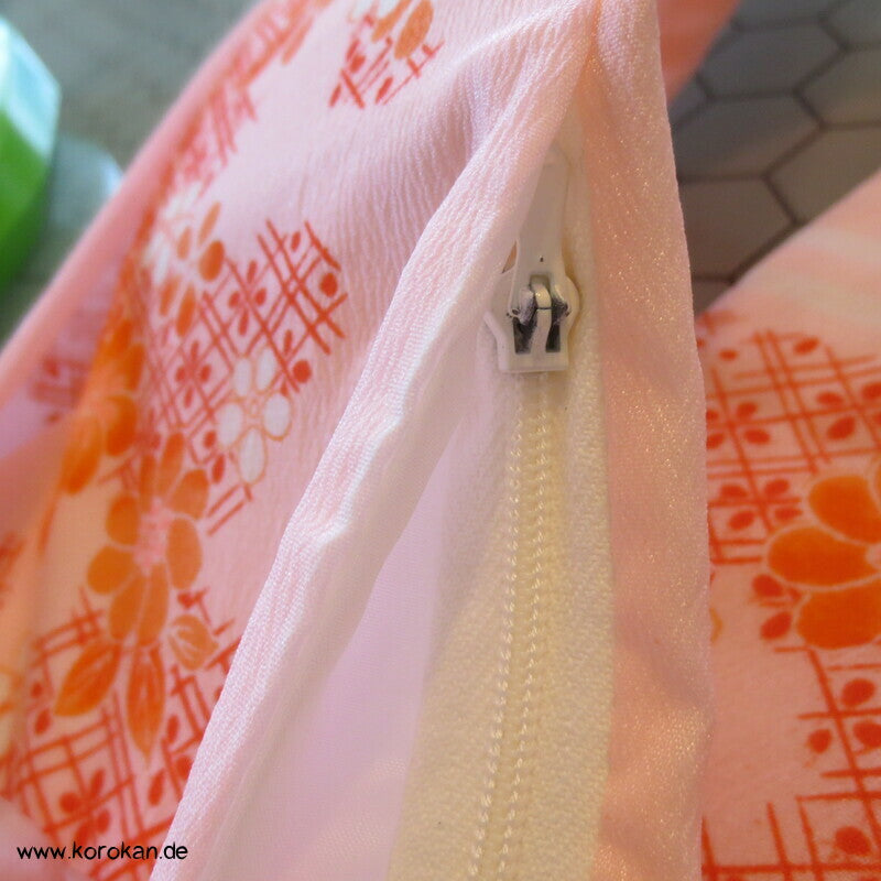 Datejime Kimono Bindeband - Mittelverstärkung, Blütendruck, mit Tasche