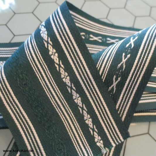 Datejime Seiden Kimono Gürtel Hakata grün