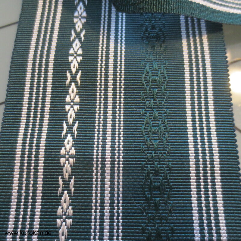 Datejime Seiden Kimono Gürtel Hakata grün