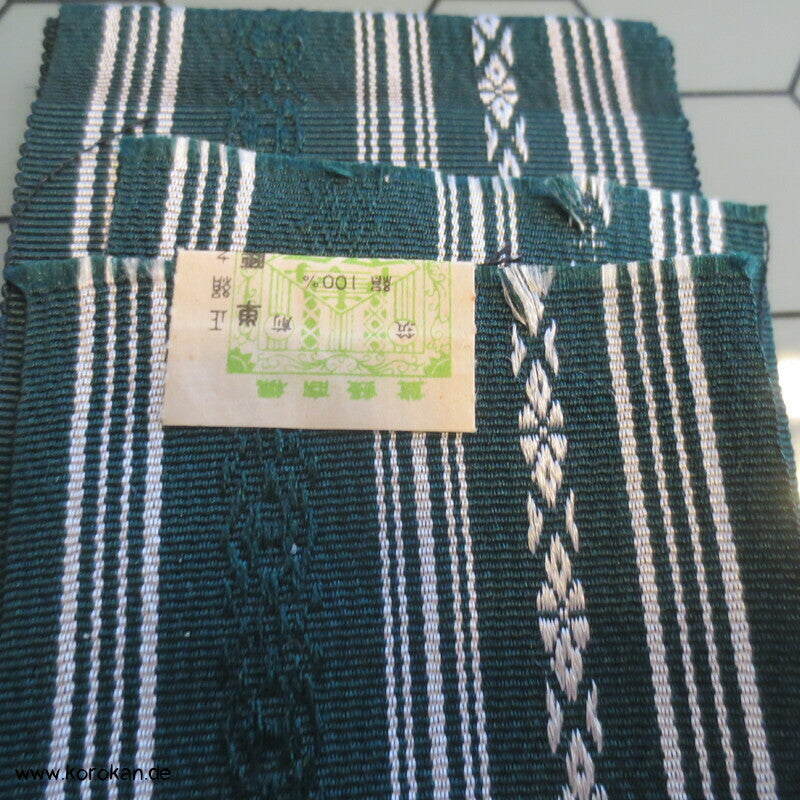 Datejime Seiden Kimono Gürtel Hakata grün