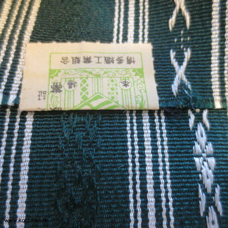Datejime Seiden Kimono Gürtel Hakata grün