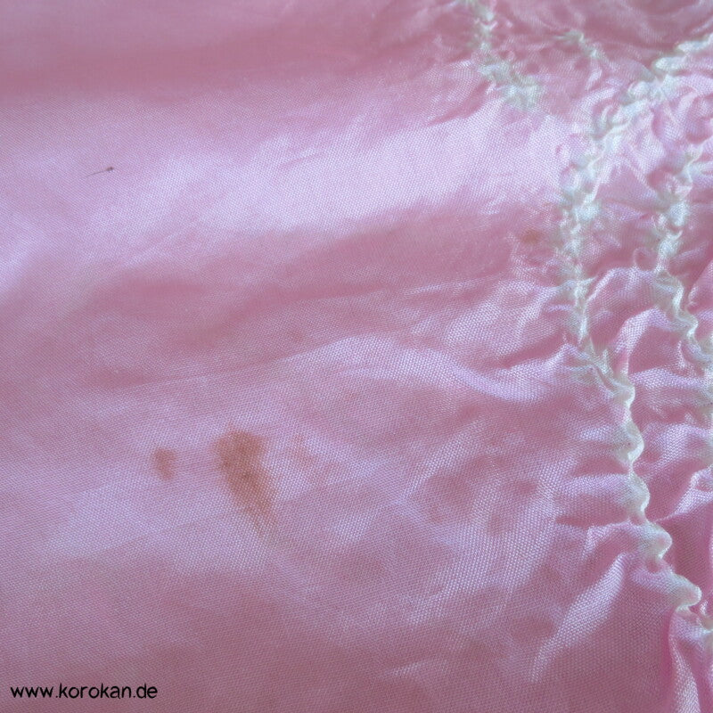 rosa Shibori Seiden Pongé Mädchen Heko Obi - großes Schaltuch