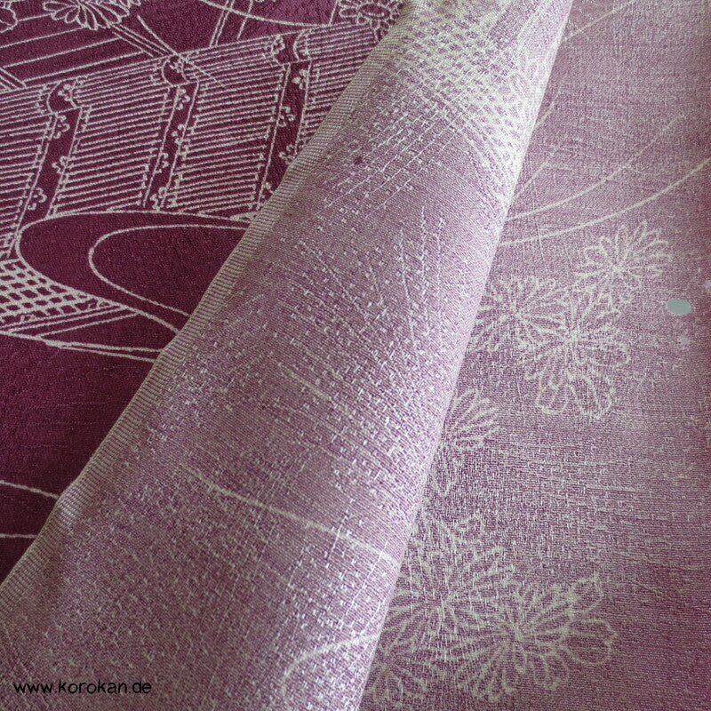 Gartenlandschaft Wolle/ Seide Kimono Damast