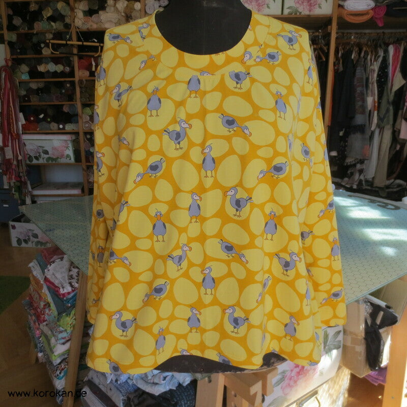 Baumwolljersey Dodo Langarm Shirt A Linie, Gr. L