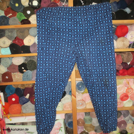 Monpe, japanische Frauen Arbeitshose, Kasuri Baumwolle