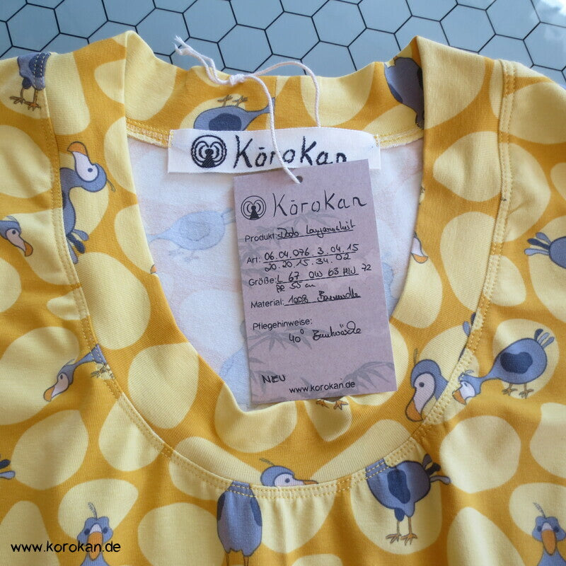 Baumwolljersey Dodo Langarm Shirt A Linie, Gr. L