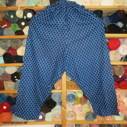 Monpe japanische Frauen Arbeitshose, Kasuri Baumwolle