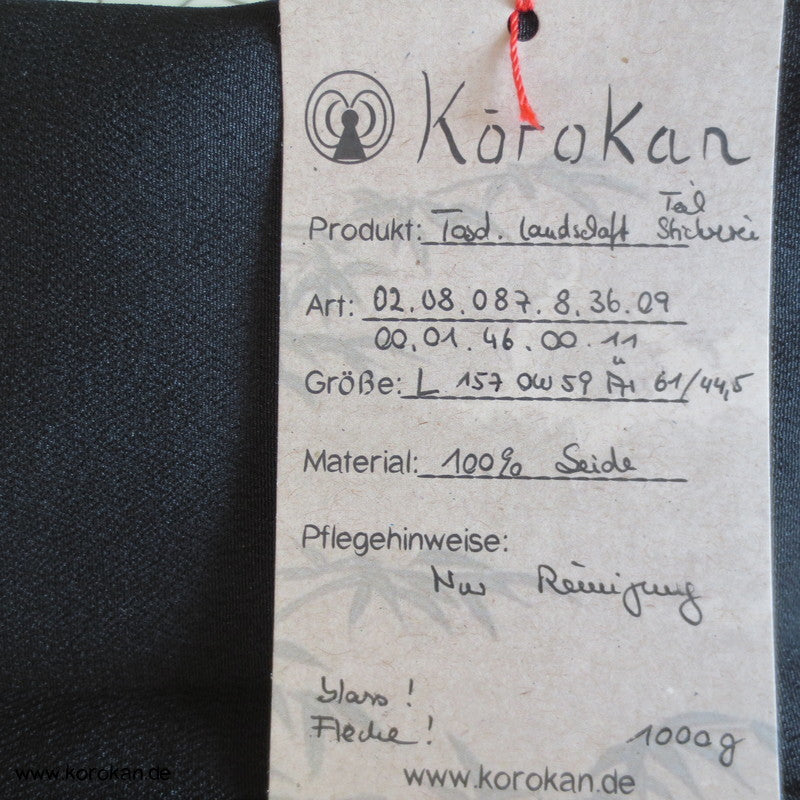 Hügel Landschaft teilbestickter Tomesode Seiden Kimono