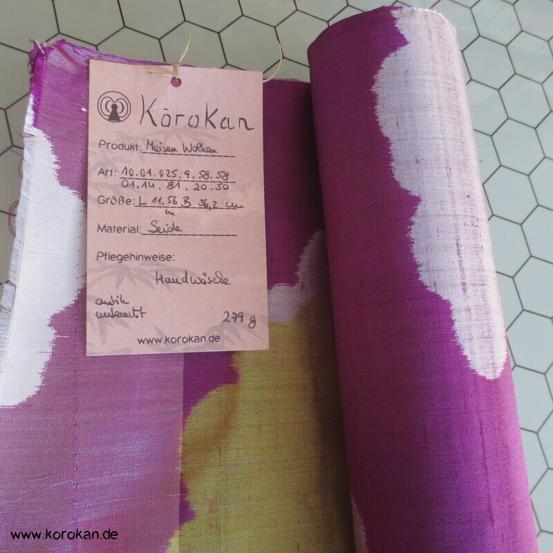 Tanmono Japan Meisen Murasaki Wolken Seide, antik unbenutzt