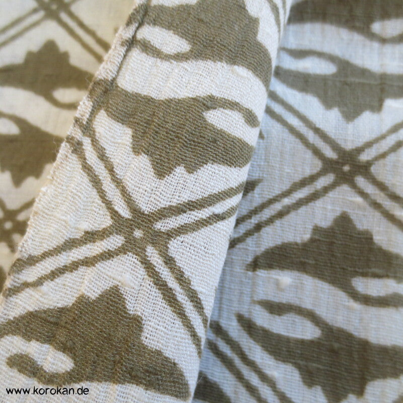 Kranichdiamant Yukata Kimono Baumwoll Crepe
