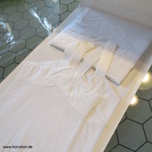 Kimono Unterstrümpfe, weiß, bis zum Knie