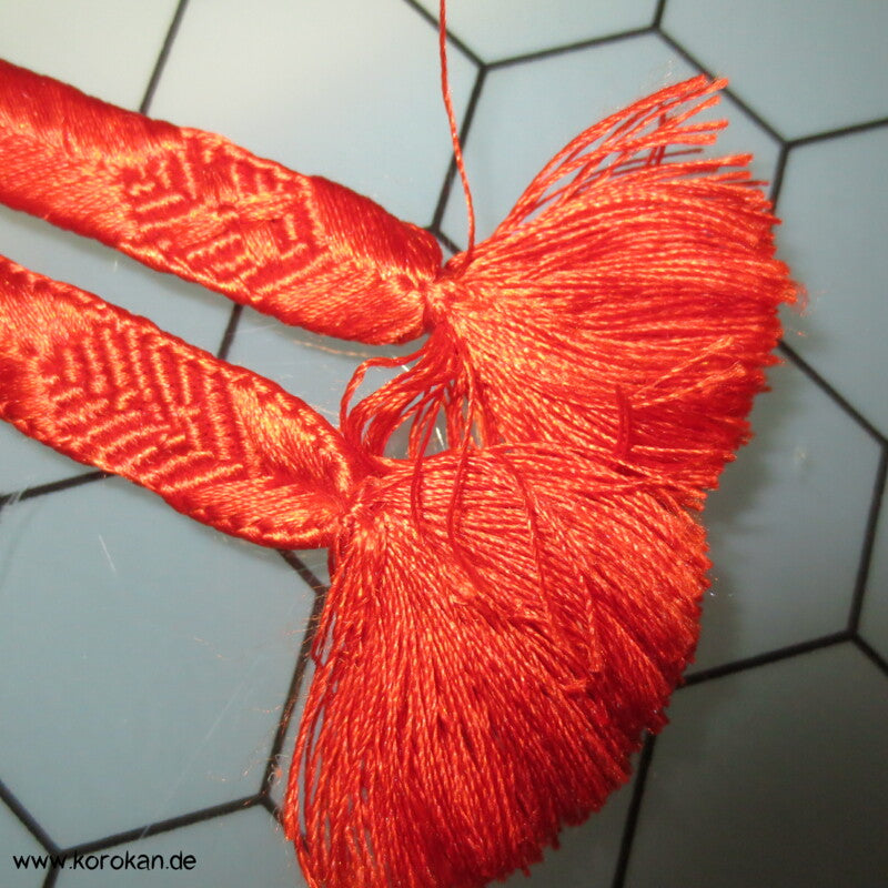 Haori Himo - Koi intense, von messing nach persimmon