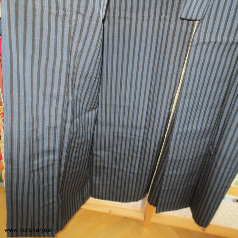 gestreifter Seiden Hitoe ungefütterter Kimono