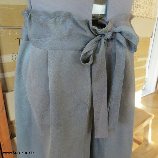 Kimono Seiden Paperbag Shorts mit Gummizug und Durchzugband, Gr. L