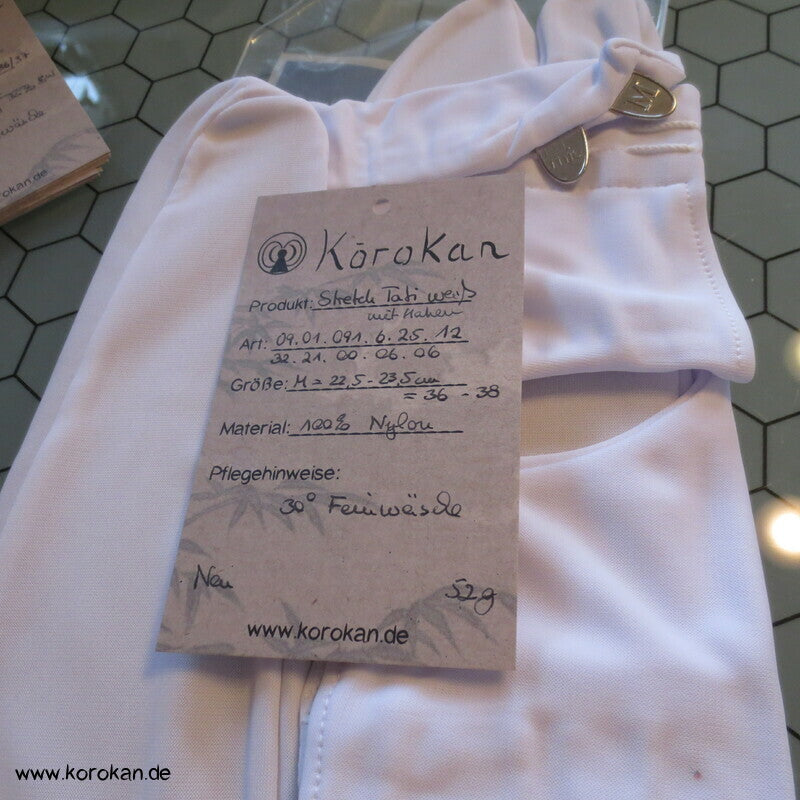 Stretch Tabi weiß mit Haken