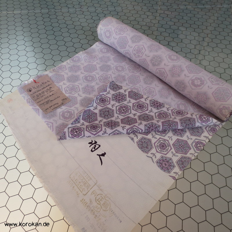 Kikko mit Muster Kimono Seidensatin