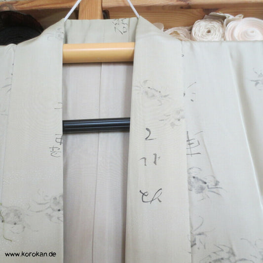 Krebse und Kanji Juban Unterkimono, Seide