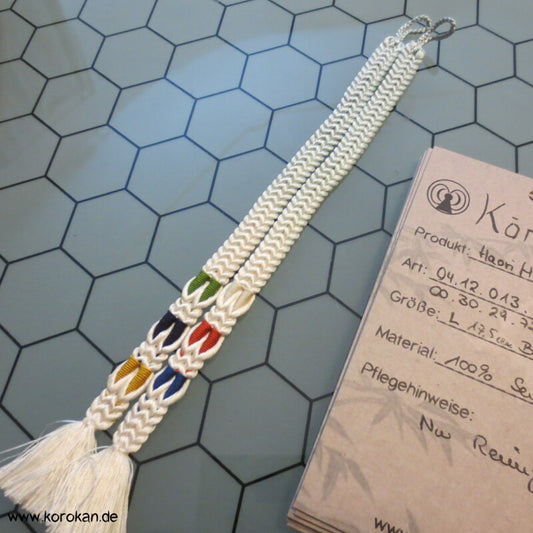 Haori Himo - hell Verlauf mit bunten Einsprengseln