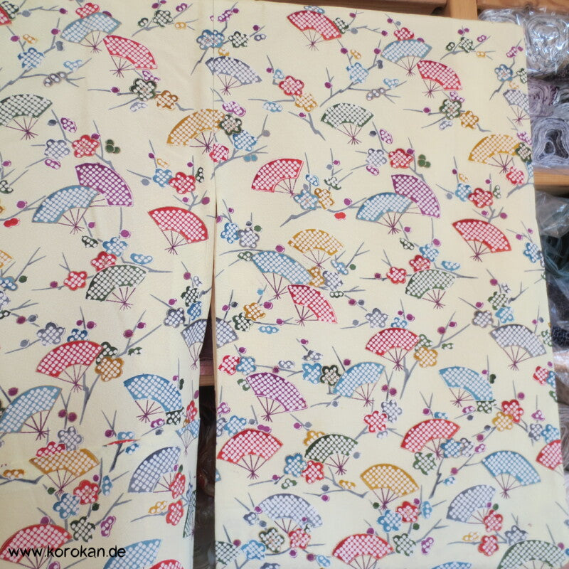 bunte Jigami Fächer Komon Kimono