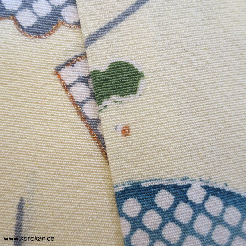 bunte Jigami Fächer Komon Kimono