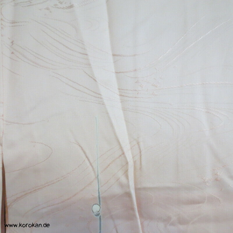 Sakura Blüten auf sakura rosa Seidendamast Haori Kimono Jacke