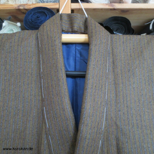japanischer Hausmantel Wolle Hitoe Kimono