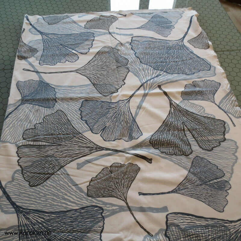 Gingko Blätter Interlock Baumwoll Jersey