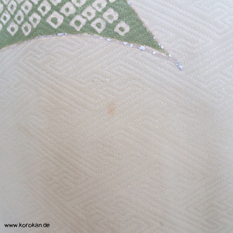 riesiges Noshi - Muster, Gold und Silber Furisode, prächtig
