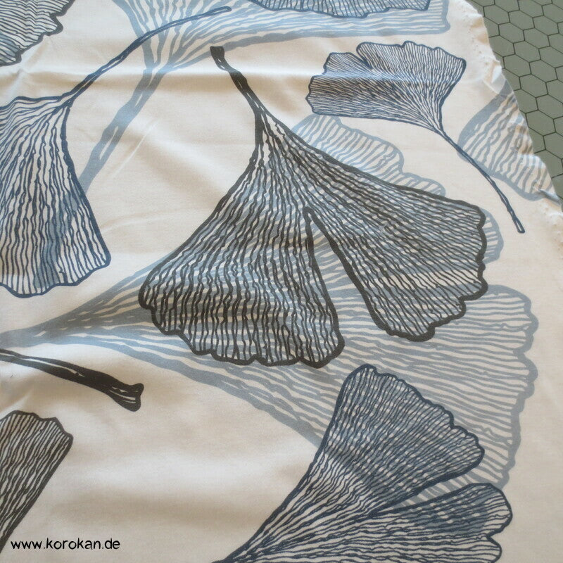 Gingko Blätter Interlock Baumwoll Jersey
