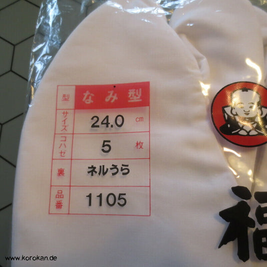 Tabi weiß mit Haken