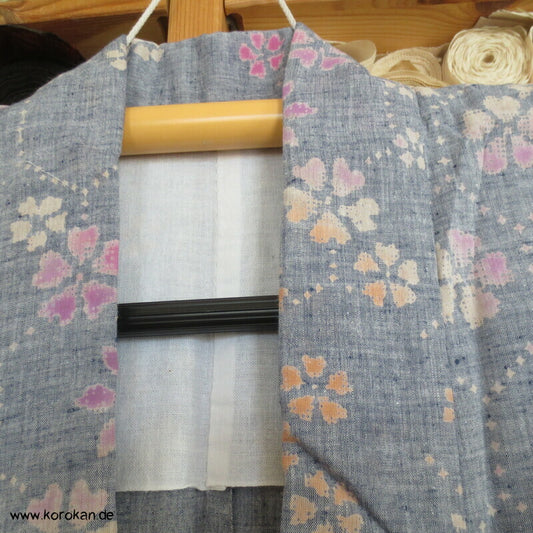 Sakura Baumwoll Tsumugi Hitoe Kimono / Yukata
