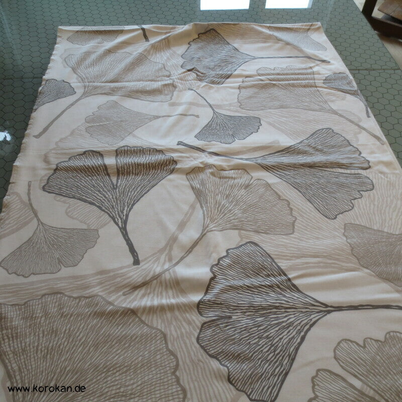 Gingko Blätter Interlock Baumwoll Jersey