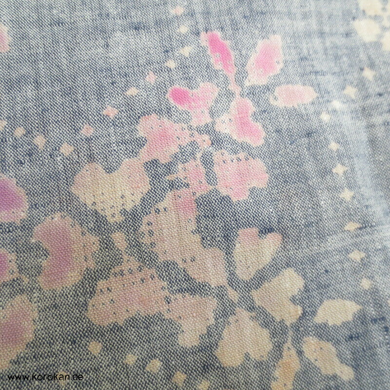 Sakura Baumwoll Tsumugi Hitoe Kimono / Yukata