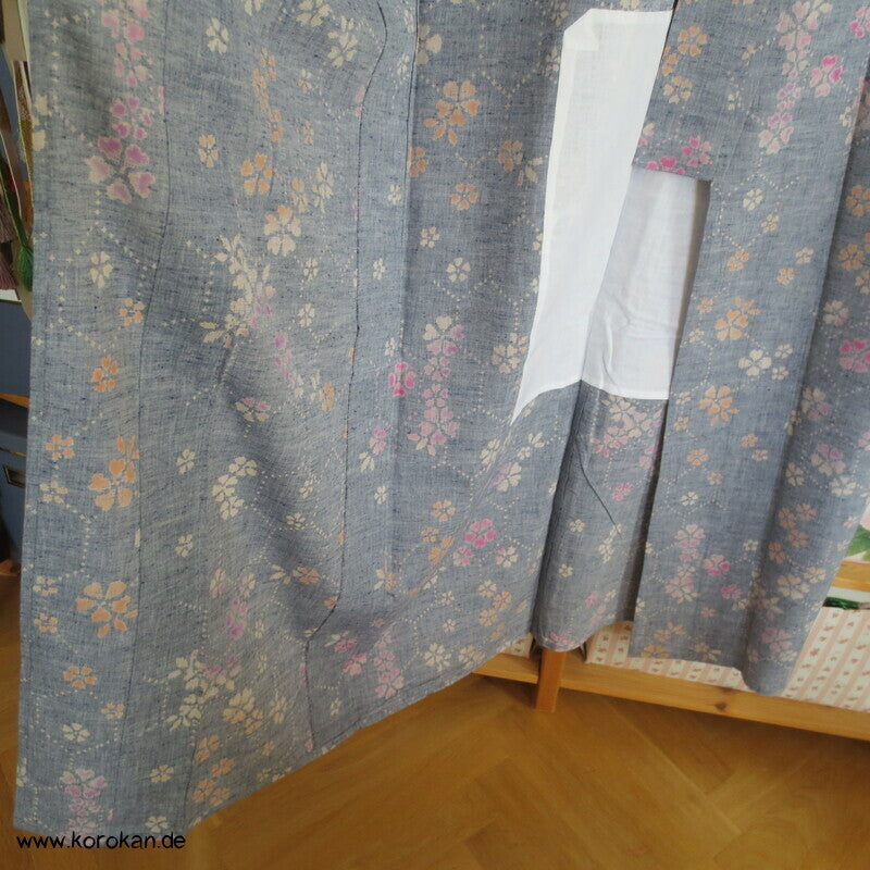 Sakura Baumwoll Tsumugi Hitoe Kimono / Yukata