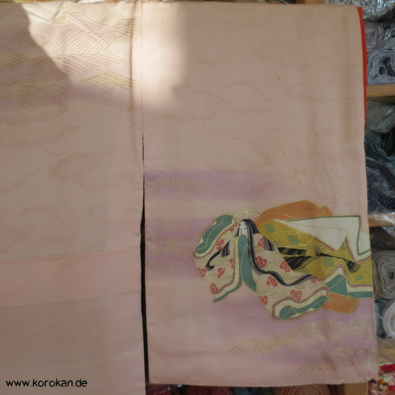 Murasaki Shikibu und Genji Homongi Kimono