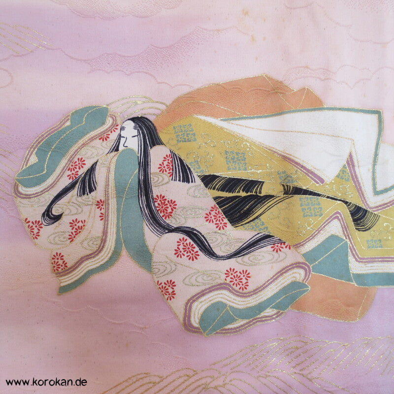 Murasaki Shikibu und Genji Homongi Kimono