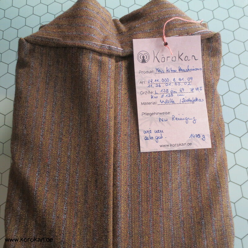 japanischer Hausmantel Wolle Hitoe Kimono