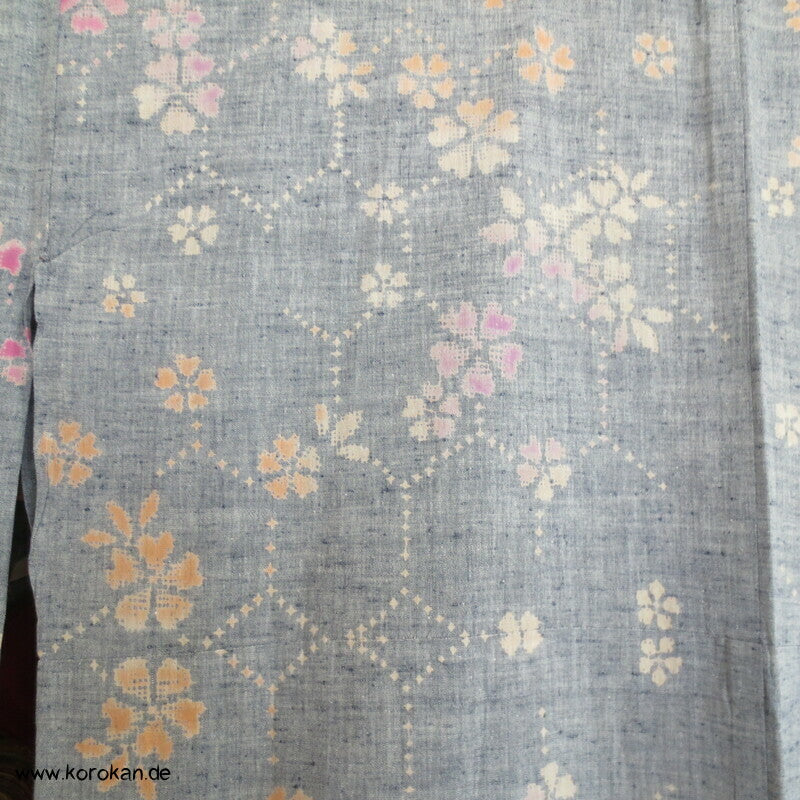 Sakura Baumwoll Tsumugi Hitoe Kimono / Yukata