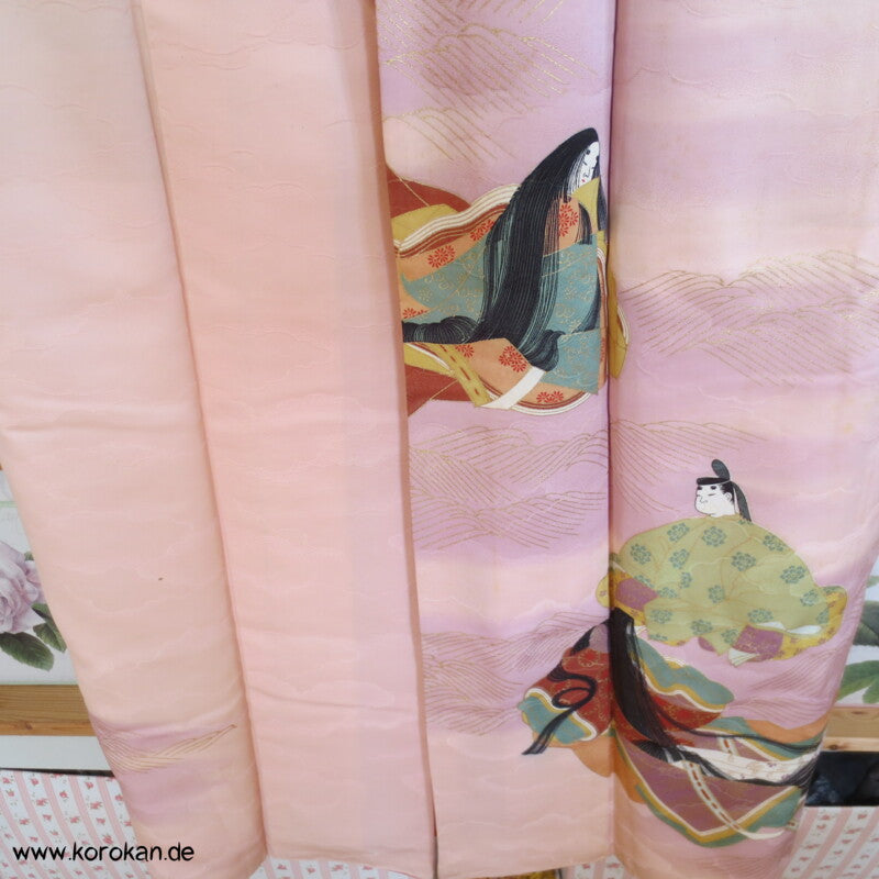 Murasaki Shikibu und Genji Homongi Kimono