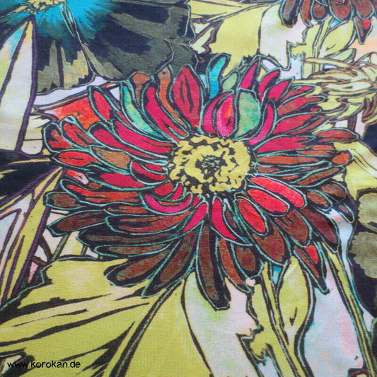 Asagao und Kiku Viscose Jersey