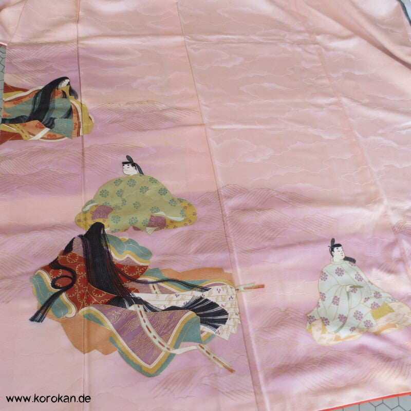 Murasaki Shikibu und Genji Homongi Kimono