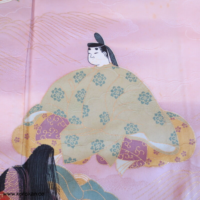 Murasaki Shikibu und Genji Homongi Kimono